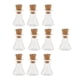 thumbnail image 3 of 10 Piezas Triángulo Corcho Deseando Botella Collar Botella De Vidrio DIY Colgante Transparente, 3 of 3