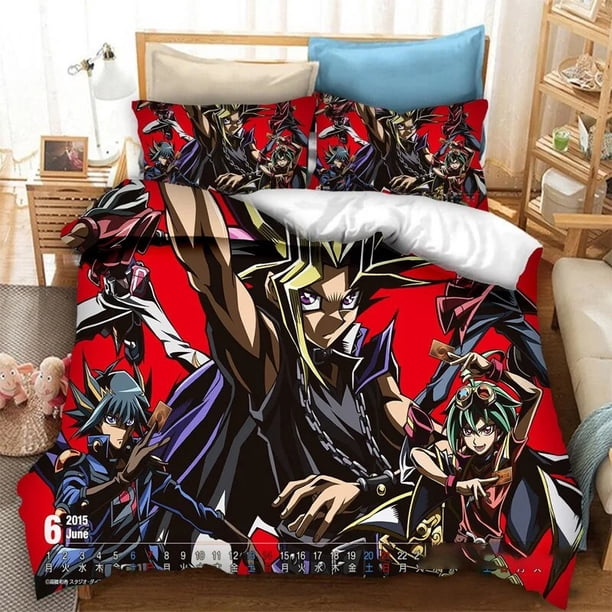Anime Yu Gi Oh Duel Yugi Bedding Sets exquisite bed supplies set duvet cover bed comforter set luxury birthday gift
