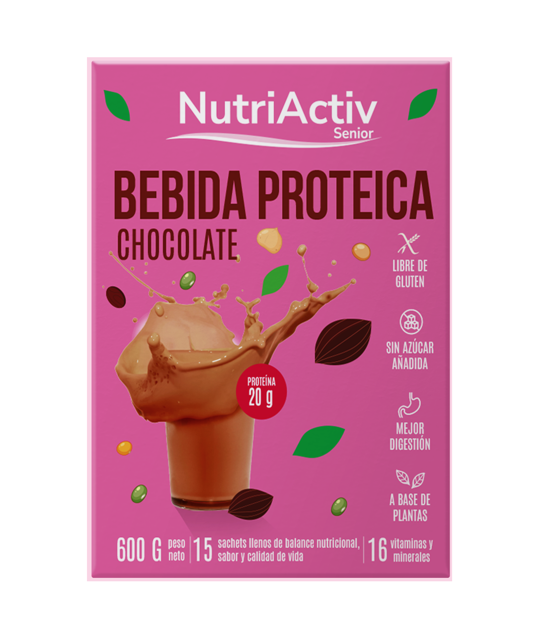 P&M Foods - Nutriactiv Bebida Proteica Sabor Chocolate