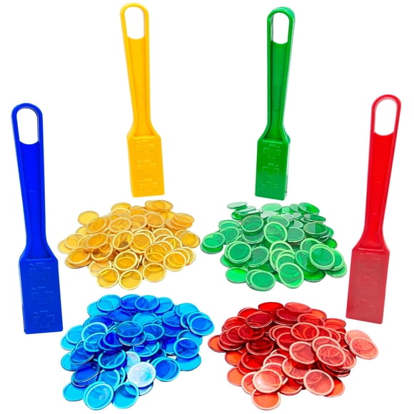 Juego de fichas de bingo con varita magnética SEETOOOGAMES con 400 fichas de metal