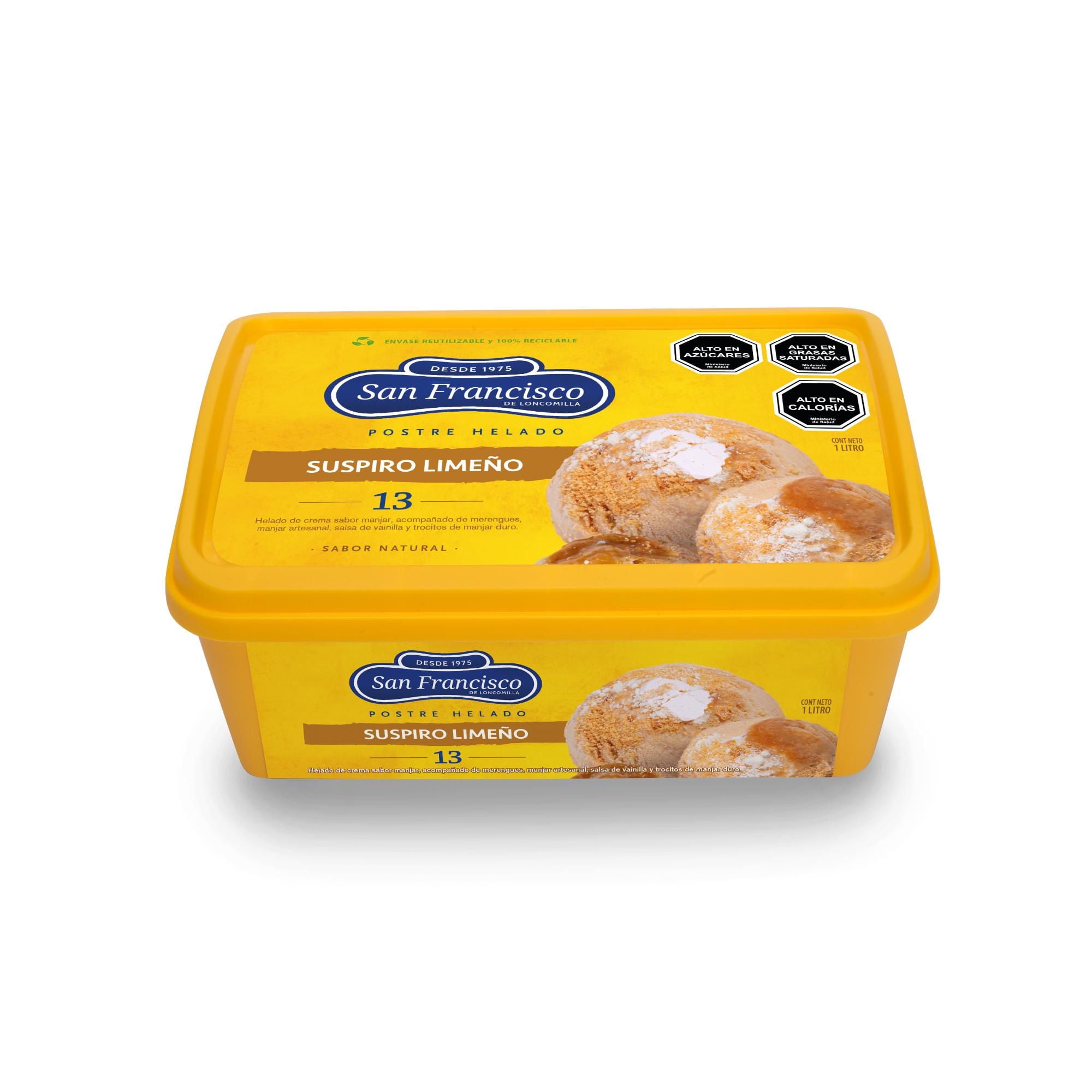 Helado Suspiro Limeño Cassata 1 L San Francisco