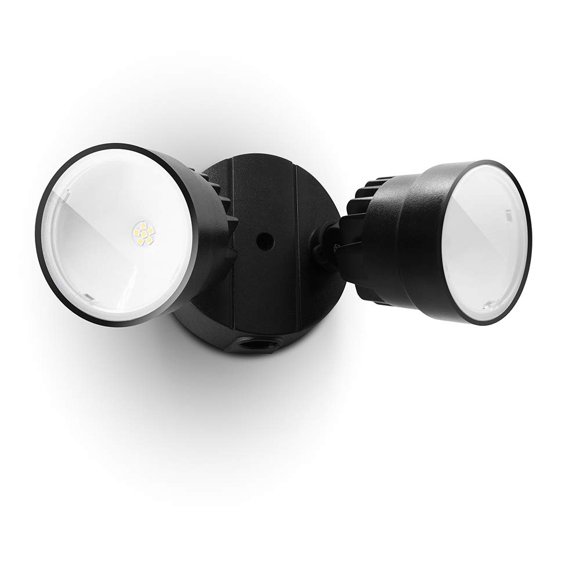 Proyector LUTEC P6221B, 2000 lúmenes, 18 W, LED de doble cabezal, negro