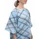 thumbnail image 1 of Batas de paciente de hospital con estampado abstracto azul, 1 of 4