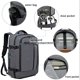 thumbnail image 4 of Mochila de viaje BANGE de 40 L con compartimento para laptop, resistente al agua, 4 of 7
