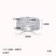 thumbnail image 5 of Anillo de Moissanita Juego de Anillos de Boda para Mujer Color D Claridad VVS1 Anillo de Compromiso de Oro Plata Esterlina 925 Eternidad Apilable Juego de Anillos Nupciales Talla 5-9, 5 of 12
