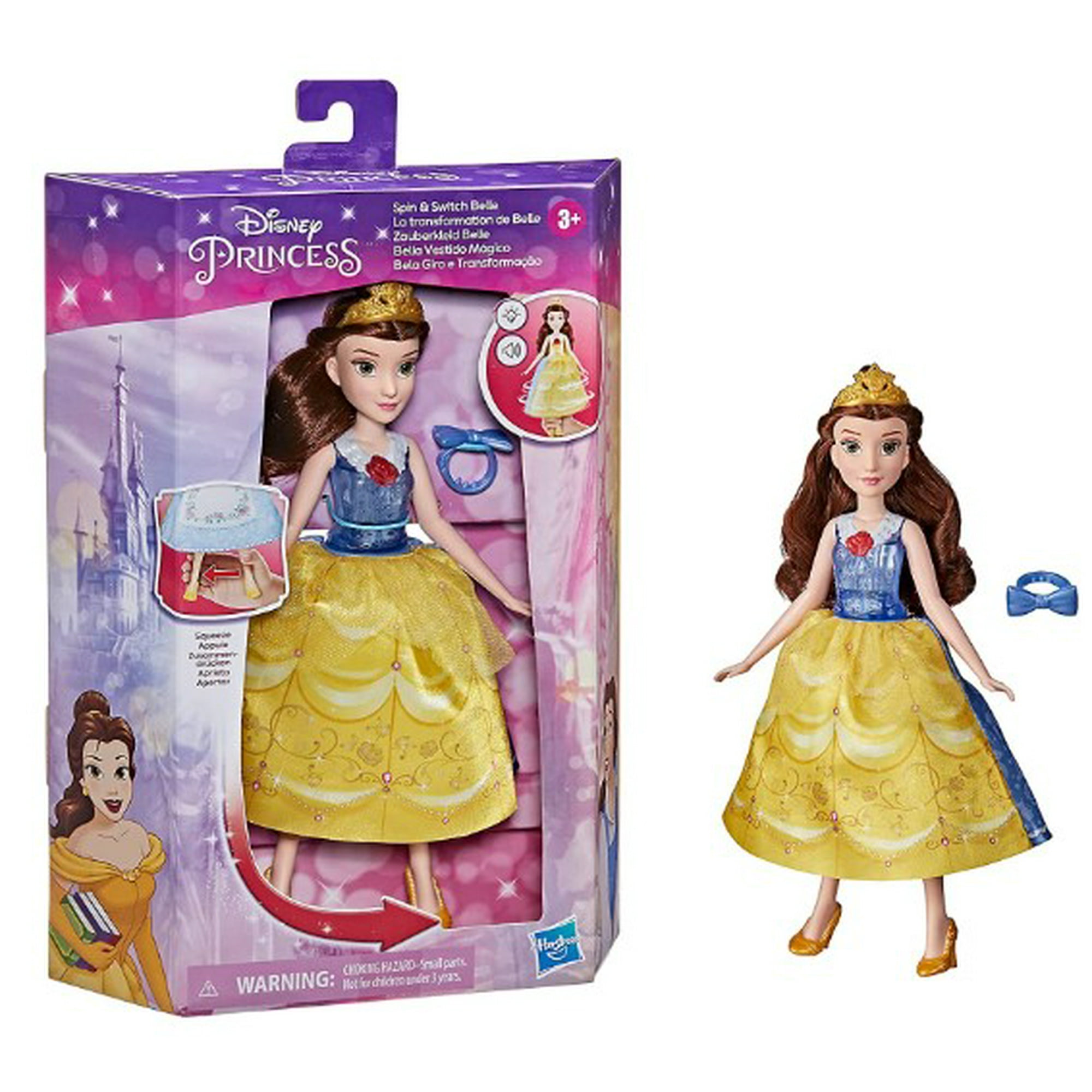 Princess - Hasbro Muñeca Bella Vestido Mágico