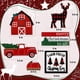 thumbnail image 3 of Bandeja navideña escalonada decorativa, 5 piezas de decoración de granja para interiores, letreros de madera con diseño de camión de ciervos de Feliz Navidad para invierno, decoración rústica navideña, 3 of 7