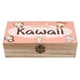 thumbnail image 1 of Kawaii Caja Organizadora de Madera Rústica - Caja Decorativa Multifuncional para Escritorio, Hogar, Oficina, Joyas y Manualidades, 1 of 6
