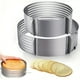 thumbnail image 2 of 1pc Toast Bread Slicer, American Layered Retractable Round Slicing Baking Tool Mousse Ring Stainless Steel Cake Slicer, Kitchen Gadgets, 2 of 5