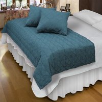 Mallorca - Piecera Con Fundas Barroco Turquesa Reversible