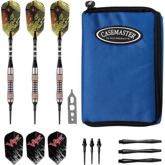 Darts Viper Ranger, punta blanda de tungsteno, 18 g, con funda Casemaster