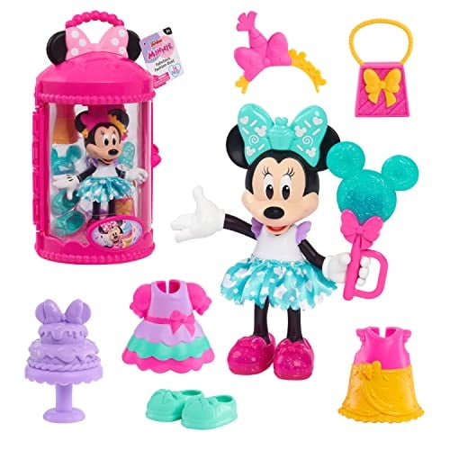 Muñeca Just Play Minnie Mouse Fabulosa Moda Dulce Fiesta 15cm