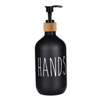 Bothyi - Dispensador De Jabón Líquido De Botella De Loción De Champú Recargable Para Manos Negras En El Hogar