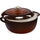 thumbnail image 1 of Dutch Oven Best Choice Products, 6 litros, hierro fundido esmaltado, chocolate, 1 of 7