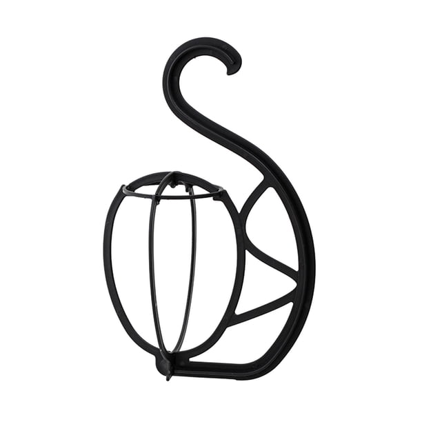 Soporte para Peluca Colgante, Soporte para Secador de Pelo para Múltiples Pelucas Y Sombreros, Organizador de Peluca Portátil, Gancho para Herramienta negro