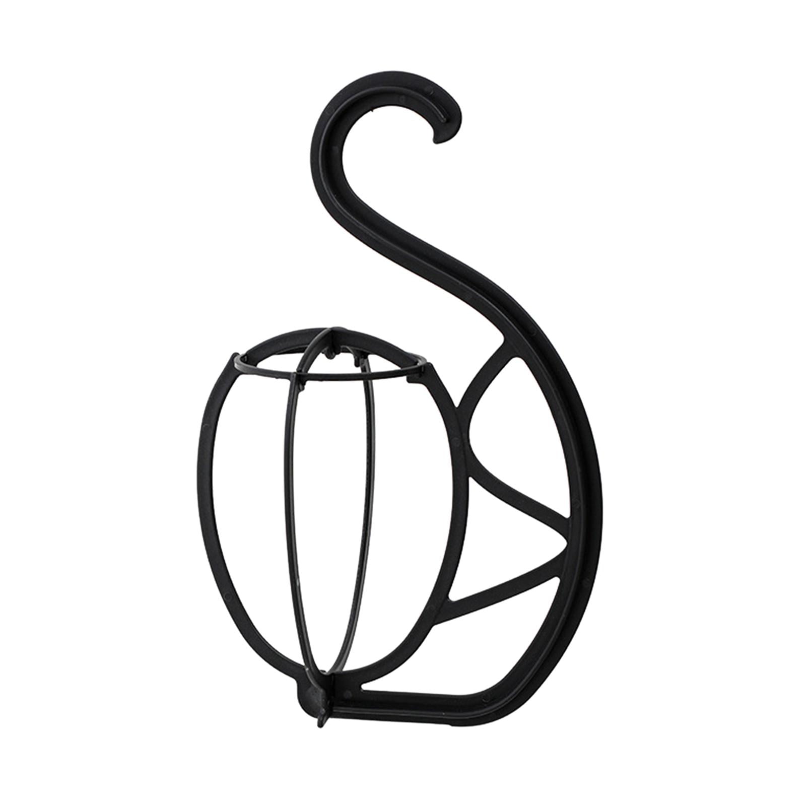 Magideal - Soporte Para Peluca Colgante, Soporte Para Secador De Pelo Para Múltiples Pelucas Y Sombreros, Organizador De Peluca Portátil, Gancho Para Herramienta Negro