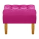 thumbnail image 1 of Pouf Wood 1c Felpa 04 Fucsia, 1 of 4