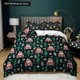 thumbnail image 1 of x2025 Bed SheetsChristmas Duvet Cover Set Winter Snowman Santa Claus Christmas Stoc Bedding Set Size Polyester Qulit Cover 3-Piece Bedding Set (1 Duvet Cover + 2 Pillow Shams) nj2025, 1 of 5