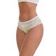 thumbnail image 4 of INSPIRE CHIC Ropa interior de mujer de algodón de tiro medio con encaje elástico cómodo estampado a rayas 5 paquetes M 5 Verde, 4 of 4