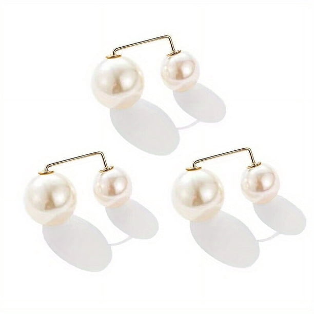 1pc Faux Pearl Pin Brooch - Waist Tightening Brooch for Skirts & Pants