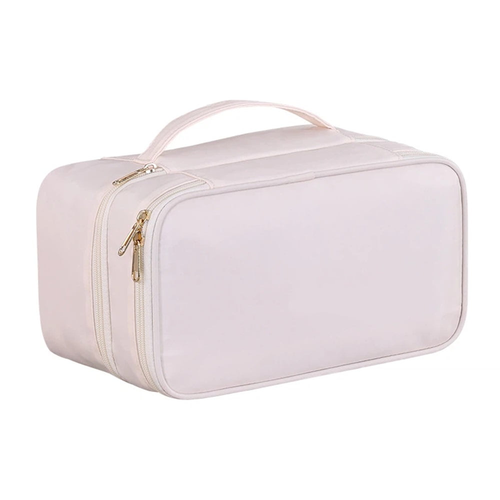 Xusx111 - Bolsa De Almacenamiento De Sujetador De Ropa Interior Portátil Organizadores De Viajes Cubo De Embalaje De Artículos De Aseo De Múltiples Capas, Bolsa De Aseo De Cubo De Múltiples Capas (bei