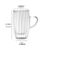 thumbnail image 1 of Taza de vidrio transparente doble pared con relieve – 450 ml, 1 of 2