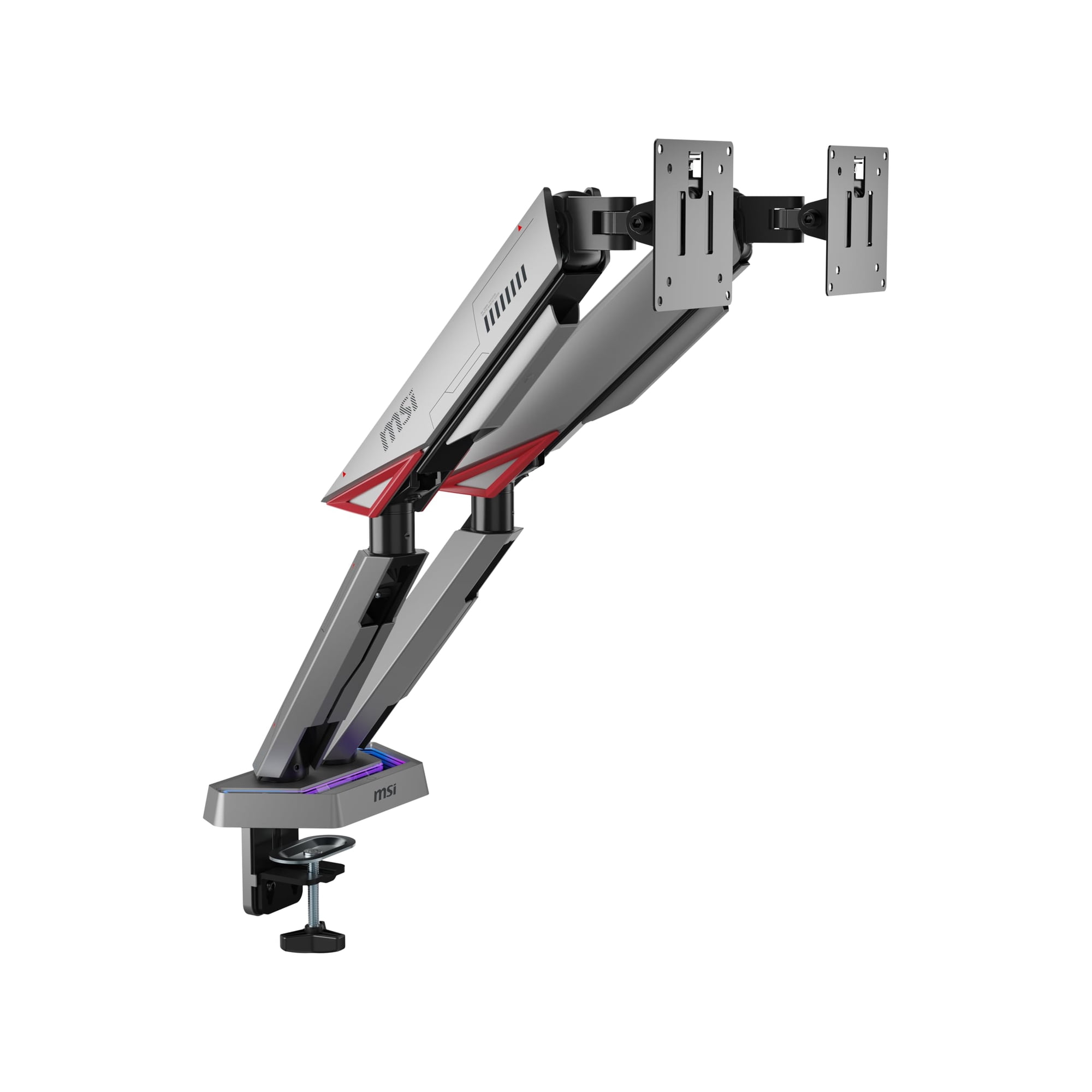 Soporte Para Doble Monitor Msi Mpg Mt161dr Premium Rgb
