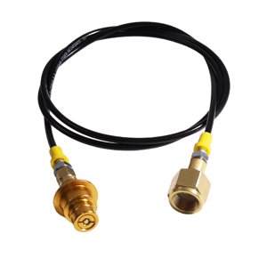 Bothyi - Tanque De Co2 Cilindro Adaptador Directo Manguera Bp 1600Bar Tubo Negro Delgado Wp 630Bar Oro W21.8