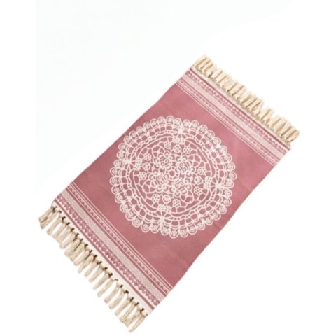 Genérico - Juego 2 Alfombras Lino 60X90 Cm Bajada De Cama Moderna 4N11