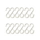 thumbnail image 2 of Ganchos en forma de S de Metal para colgar, 12 Uds., 3,6 pulgadas, resistentes al óxido, multiusos con hebilla, ganchos para armario, perchas, sombrer Plata, 2 of 5