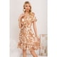 thumbnail image 2 of Vestido Corto Mujer Cruzado Manga Corta Estampado 3367, 2 of 3