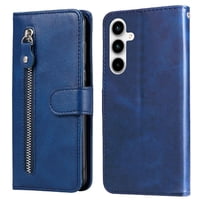 Gangxun - Funda Con Cremallera Para Samsung Galaxy A35, Carcasa Cartera De Cuero Pu Con Soporte Y Tarjetero