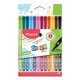 thumbnail image 1 of Plumas de fieltro Maped 0,8 mm – Pack de 12 colores vibrantes, 1 of 6