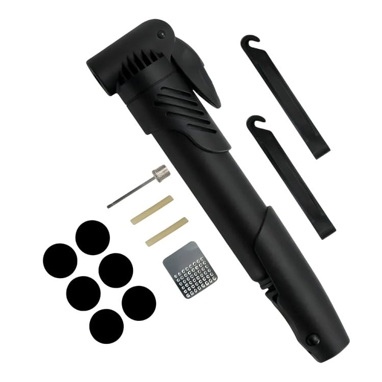 Genérico - Set Bombín Inflador Manual Para Bicicleta 120 Psi