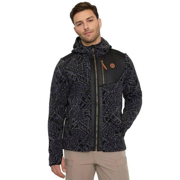 Polar Outdoor Hombre Mix Telas Ecocuero Gris Corona