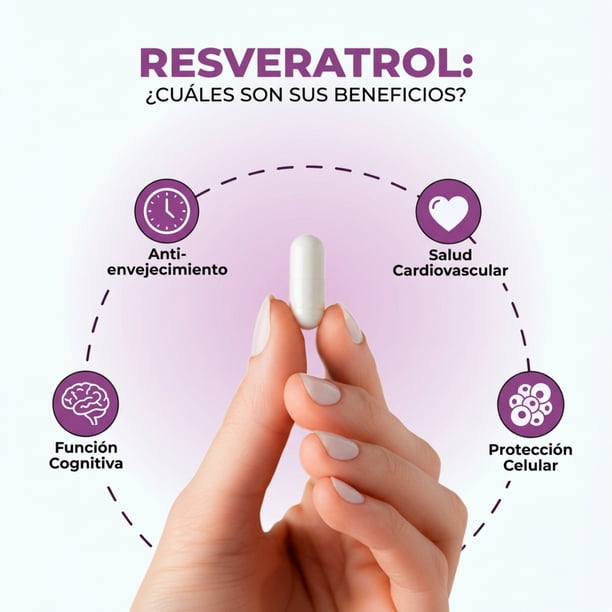 Pack 2 Resveratrol Nutrilife 120 Capsulas Antioxidante Antiedad Circulación Vitamina C Sin Azucar Vegano Sin Sabor | Lider