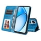 thumbnail image 5 of Funda tipo cartera FOXDOCK para OPPO A60 4G , diseño girasol en relieve, cuero PU, cierre magnético, soporte y tarjetero, 5 of 5