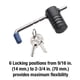 thumbnail image 4 of Candado para Remolque Master Lock 2847DAT de Acero Inoxidable Ajustable, 4 of 5