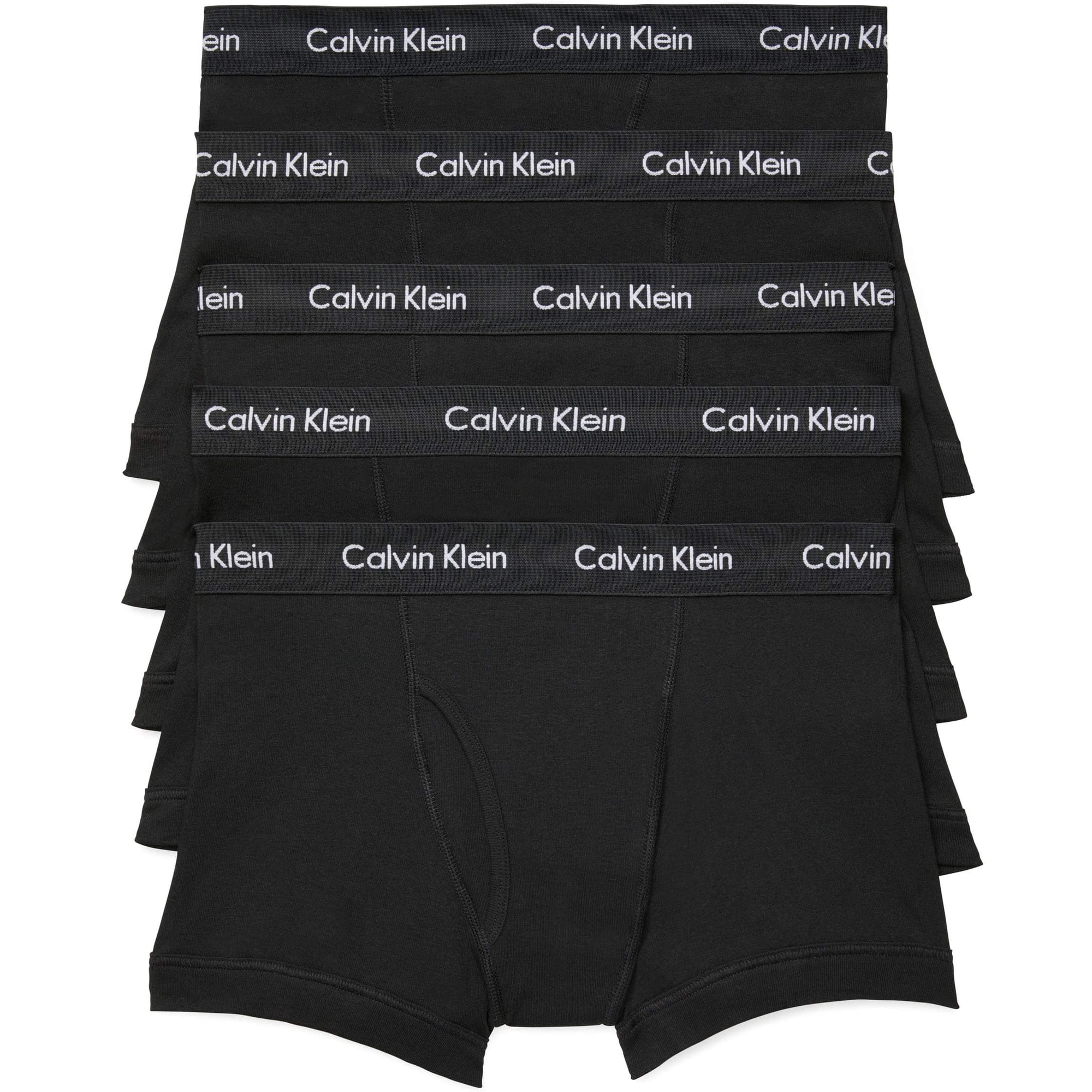 Tronco Calvin Klein Cotton Classics Para Hombre, Paquete De 5, Negro, Talla M