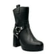 thumbnail image 1 of Bota para mujer color Negro con plataforma y detalles, 1 of 5