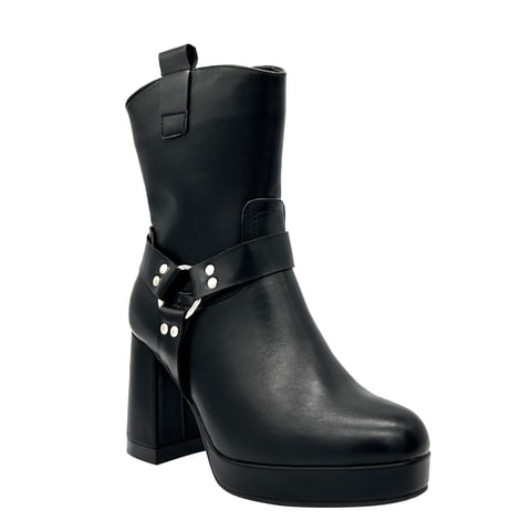 Danicolle Calzado - Bota Para Mujer Color Negro Con Plataforma Y Detalles