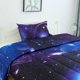 thumbnail image 4 of REGALWOVEN Juego de Edredón de 2 Piezas Galaxias de Poliéster para Todas las Estaciones con Funda de Almohada, Púrpura Twin, 4 of 6