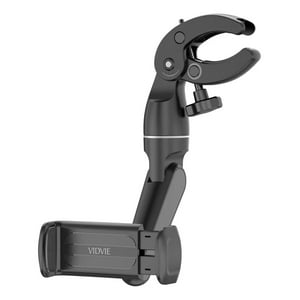 Vidvie - Soporte Giratorio De Teléfono Para Auto Retrovisor Universal Color Negro