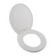 thumbnail image 3 of Tapa Baño WC Asiento Inodoro Redondo Universal 42x39x4 CM Blanco, 3 of 3