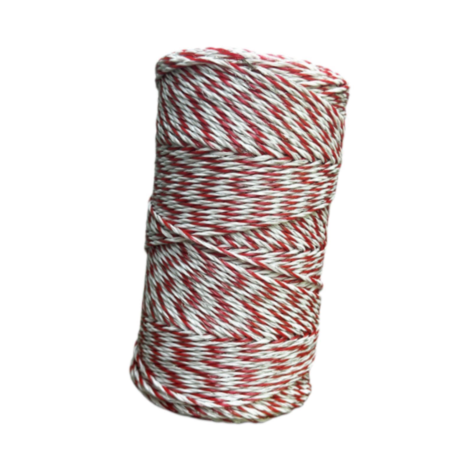 Ioensy - Cerca Eléctrica De Alambre De Polietileno De 200 M Para Cercas De Caballos, Lo Suficientemente Seguras Para Animales Grandes