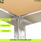 thumbnail image 4 of Estantería Rack Metálica Esquinero 180x90x90cm 5 Repisas, 4 of 6