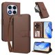 thumbnail image 2 of Funda con Billetera para [Xiaomi Redmi Note 14 Pro 5G] con Bolsillo Zipper y Tarjetero Marrón, 2 of 6