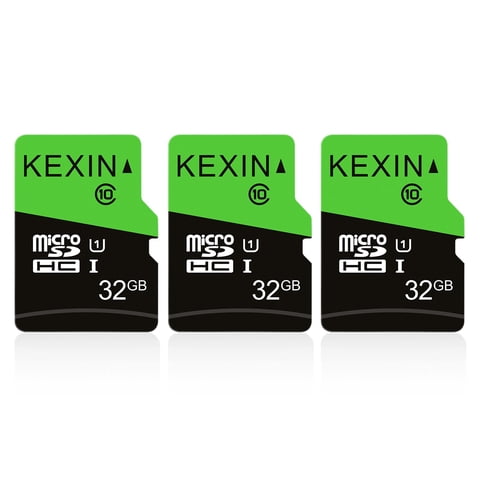 Tarjeta Micro Sd Kexin Tarjeta De Memoria De 32 Gb Clase 10 Uhs-I, Paquete De 3