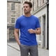 thumbnail image 4 of INSPIRE CHIC Camiseta de Hombre 100% Algodón Manga Corta Camiseta de Verano 3XL Azul Real, 4 of 5