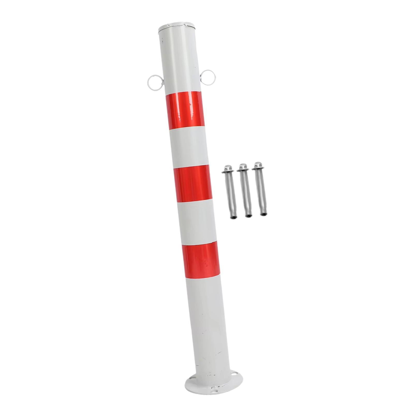 Magideal - Poste De Poste De Metal De Seguridad De 75 Cm De Alto Accesorio Multifuncional Resistente Bolardo De Estacionamiento Para Intersecciones De Carreteras Anillo Doble